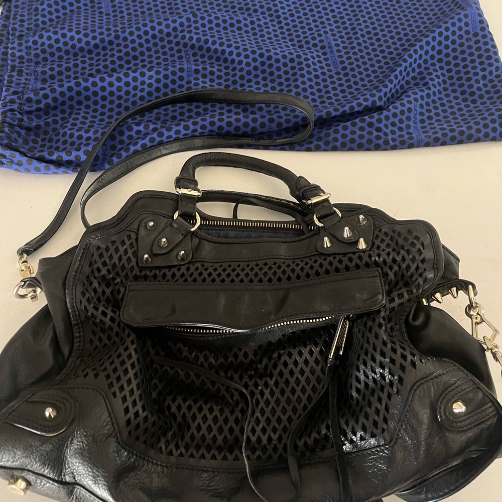 Black Leather Rebecca Minkoff Bag